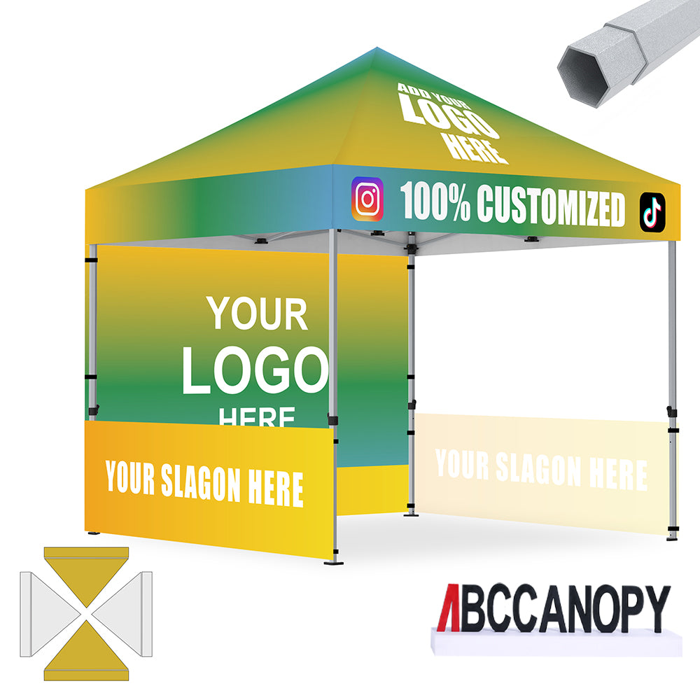 ABCCANOPY 10x10 S1/S2/S3/S4 Professional Super Duty Aluminum Custom Canopy Tent