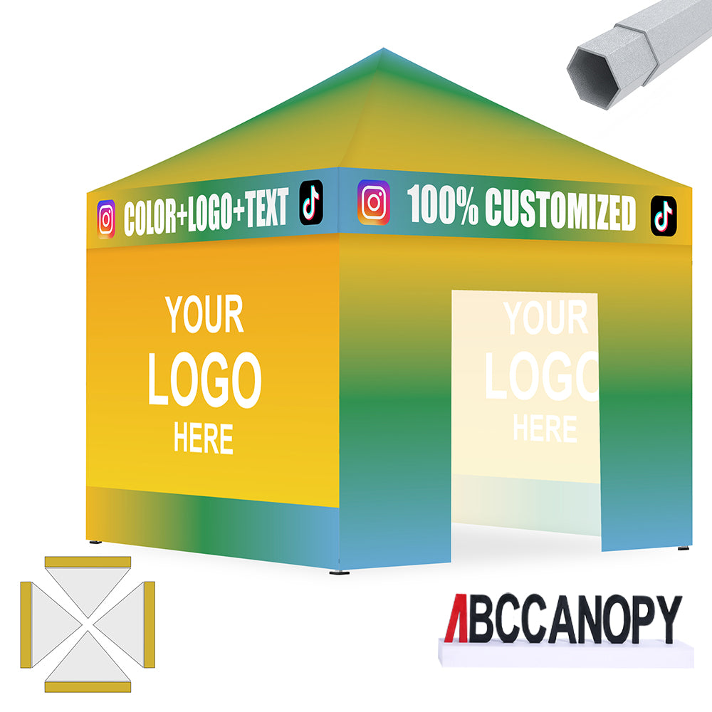 ABCCANOPY 10x10 S1/S2/S3/S4 Professional Super Duty Aluminum Custom Canopy Tent