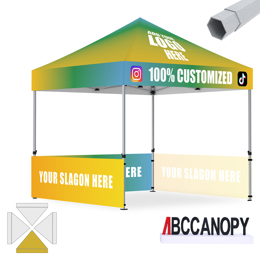 ABCCANOPY 10x10 S1/S2/S3/S4 Professional Super Duty Aluminum Custom Canopy Tent