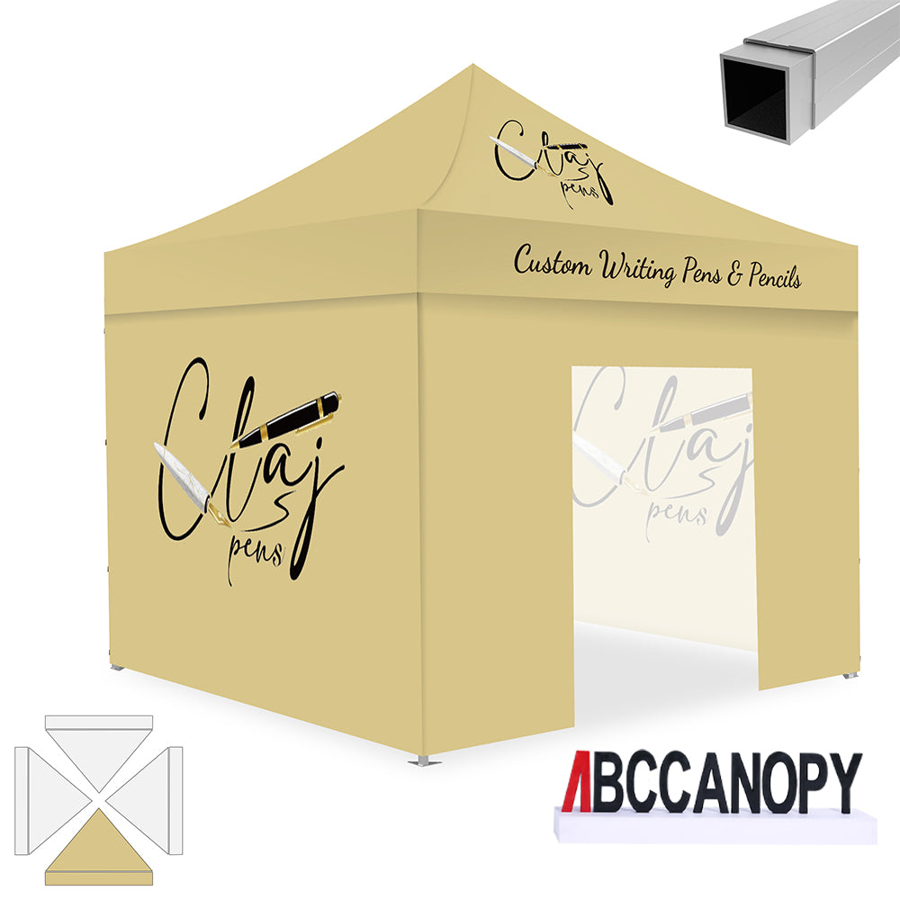 ABCCANOPY 10x10 Custom Canopy Tent with 4 Sidewalls