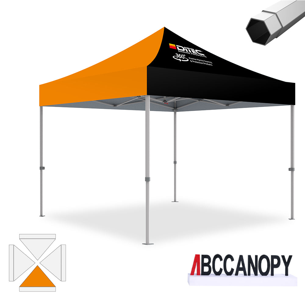 ABCCANOPY Custom Canopy Tent Heavy Duty Pop Up Shelter (S1 Nova Base™-Frame) - 8x8, 10x10, 10x15, 10x20