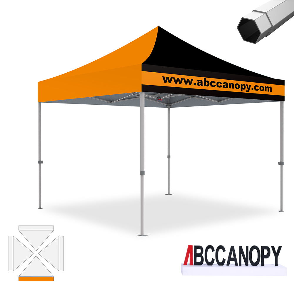 ABCCANOPY Custom Canopy Tent Heavy Duty Pop Up Shelter (S1 Nova Base™-Frame) - 8x8, 10x10, 10x15, 10x20