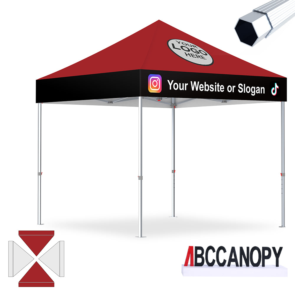 ABCCANOPY Custom Canopy Tent Aluminum Pop Up Shelter (S3, S4) - 10x10