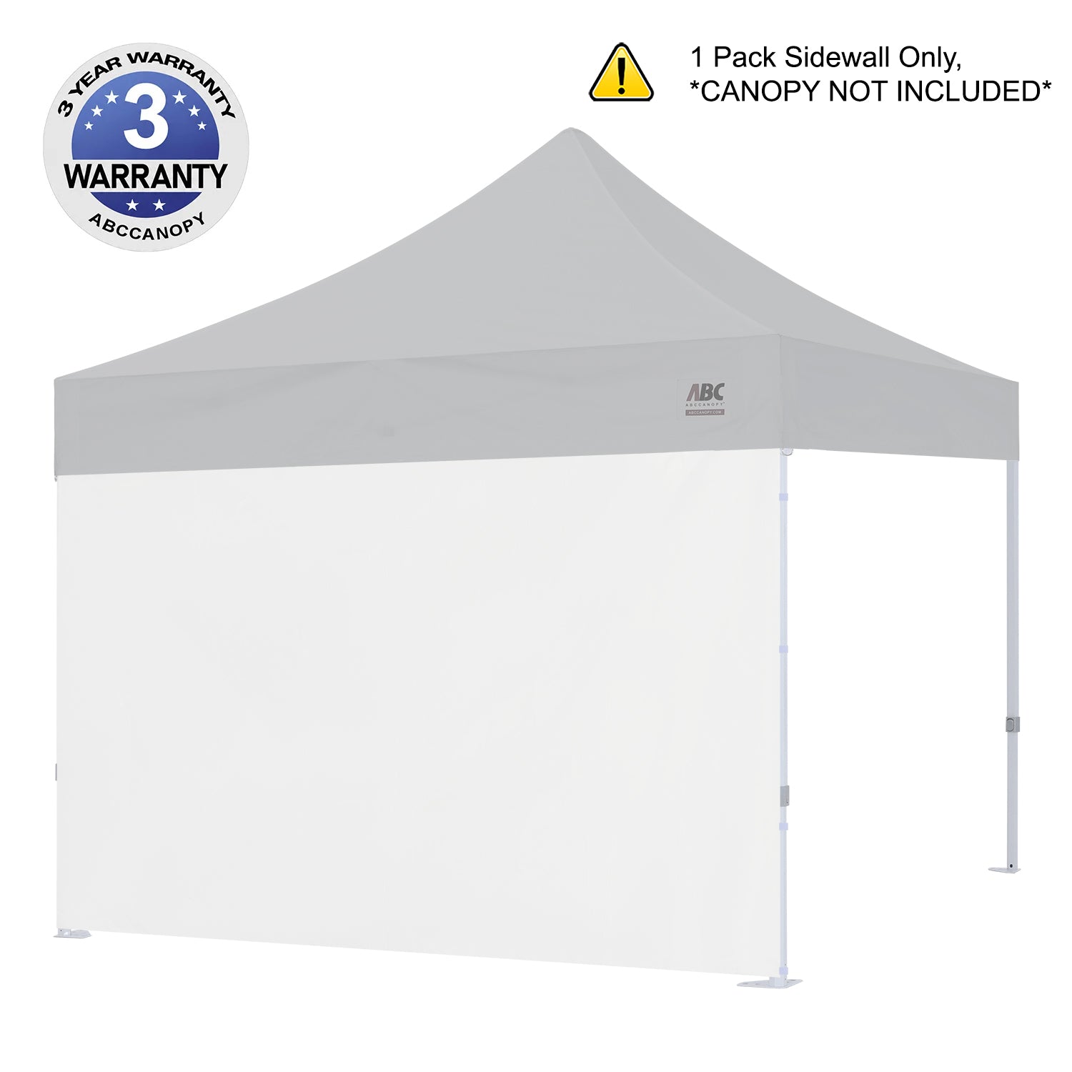ABCCANOPY Vinyl Sidewall 10x10, 10x15, 10x20 for S1/S2/S3/S4 Series Only (1pc)