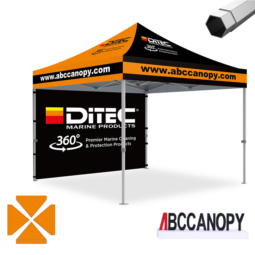 ABCCANOPY Custom Canopy Tent Heavy Duty Pop Up Shelter (S1 Nova Base™-Frame) - 8x8, 10x10, 10x15, 10x20