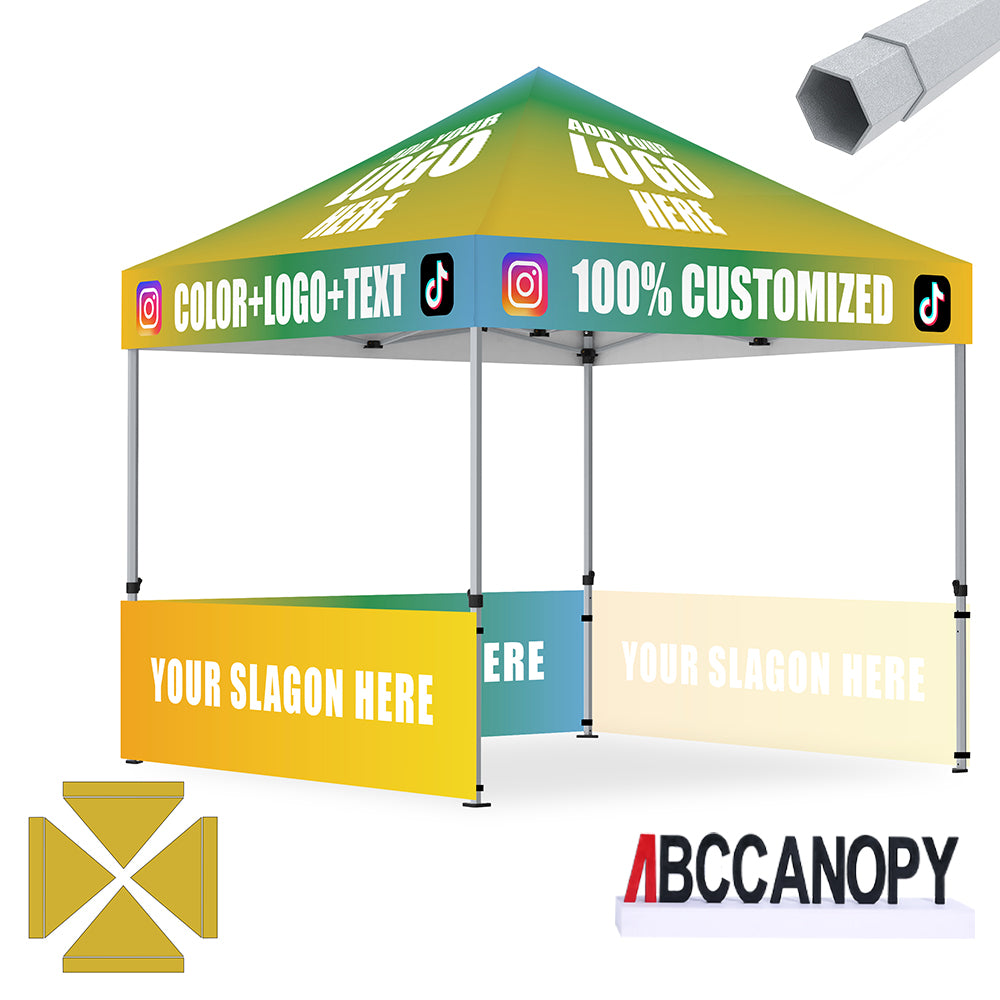 ABCCANOPY 10x10 S1/S2/S3/S4 Professional Super Duty Aluminum Custom Canopy Tent