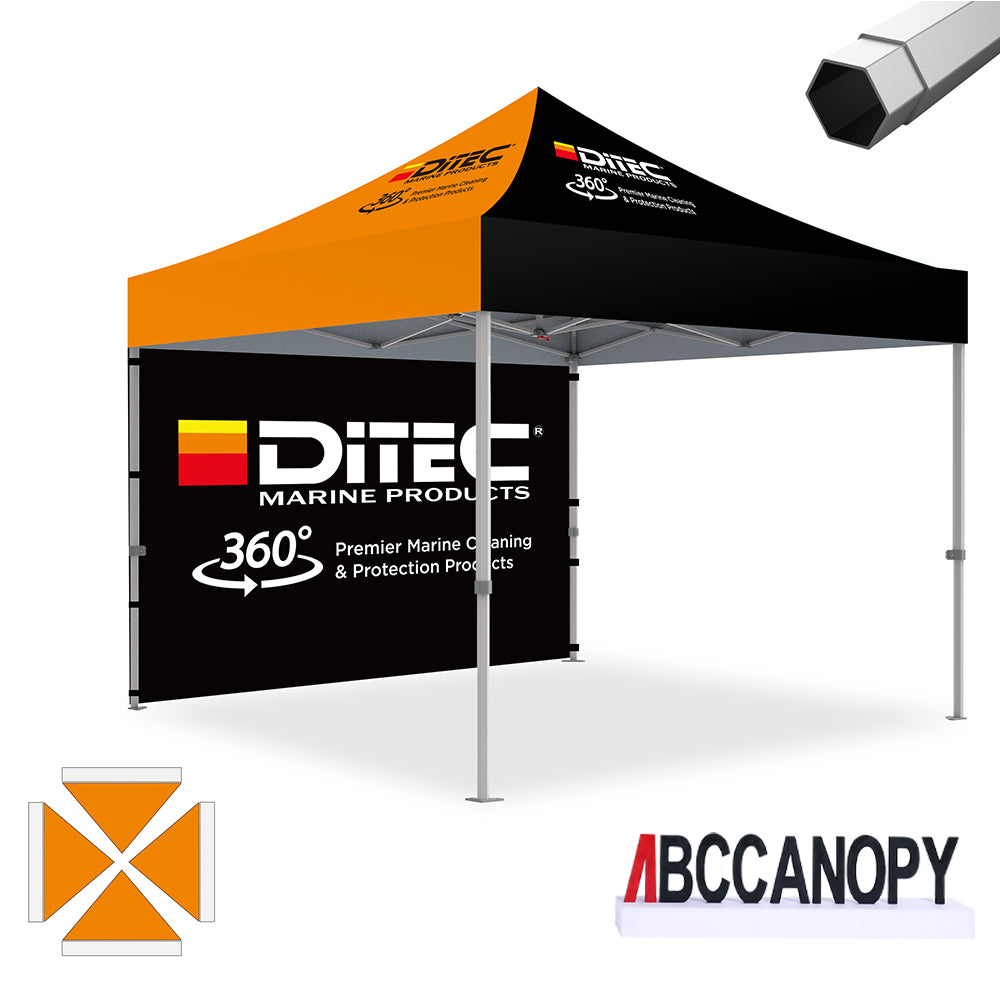 ABCCANOPY Custom Canopy Tent Heavy Duty Pop Up Shelter (S1 Nova Base™-Frame) - 8x8, 10x10, 10x15, 10x20