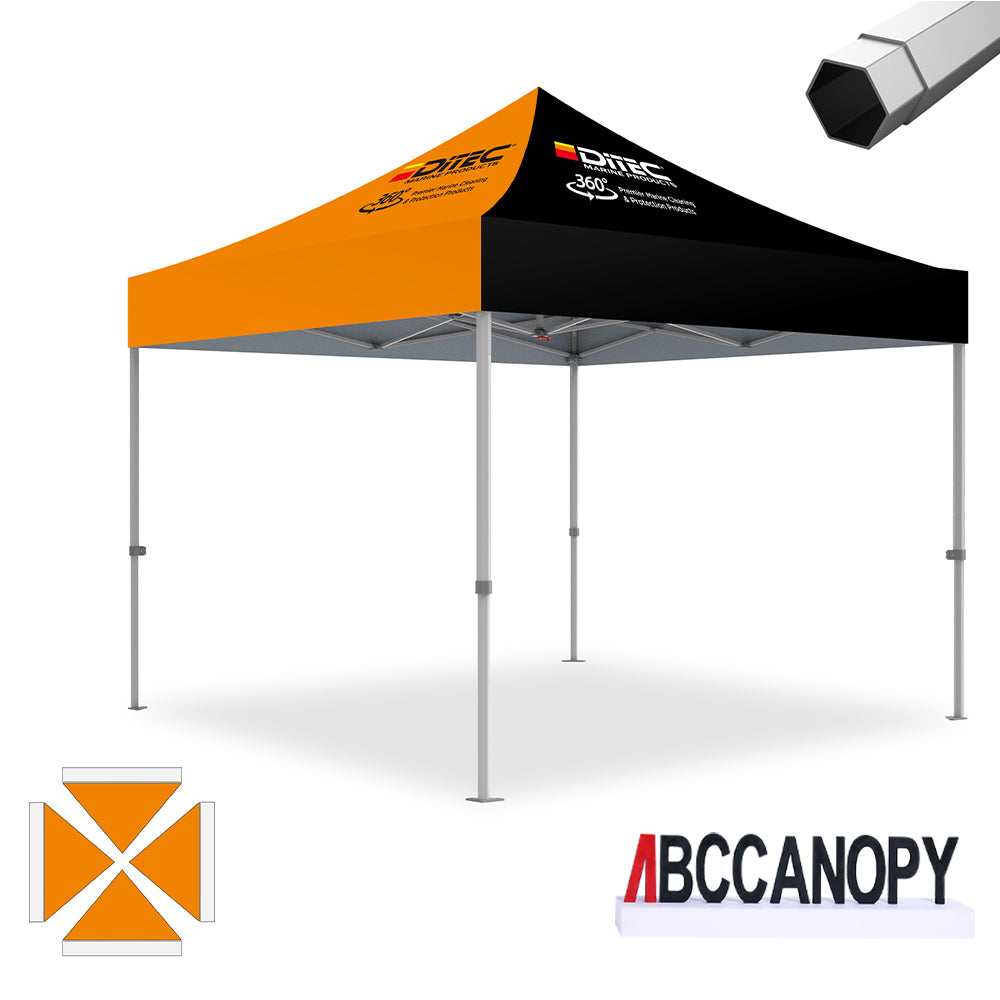 ABCCANOPY Custom Canopy Tent Heavy Duty Pop Up Shelter (S1 Nova Base™-Frame) - 8x8, 10x10, 10x15, 10x20