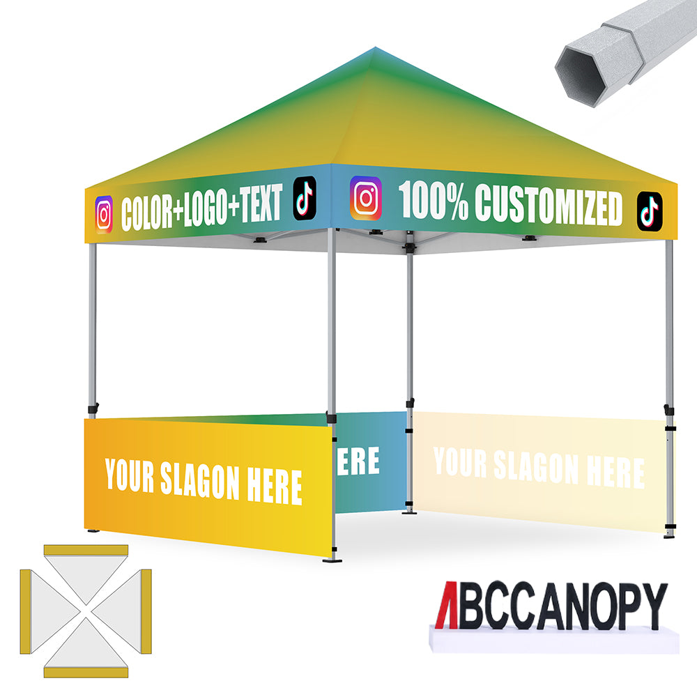 ABCCANOPY 10x10 S1/S2/S3/S4 Professional Super Duty Aluminum Custom Canopy Tent