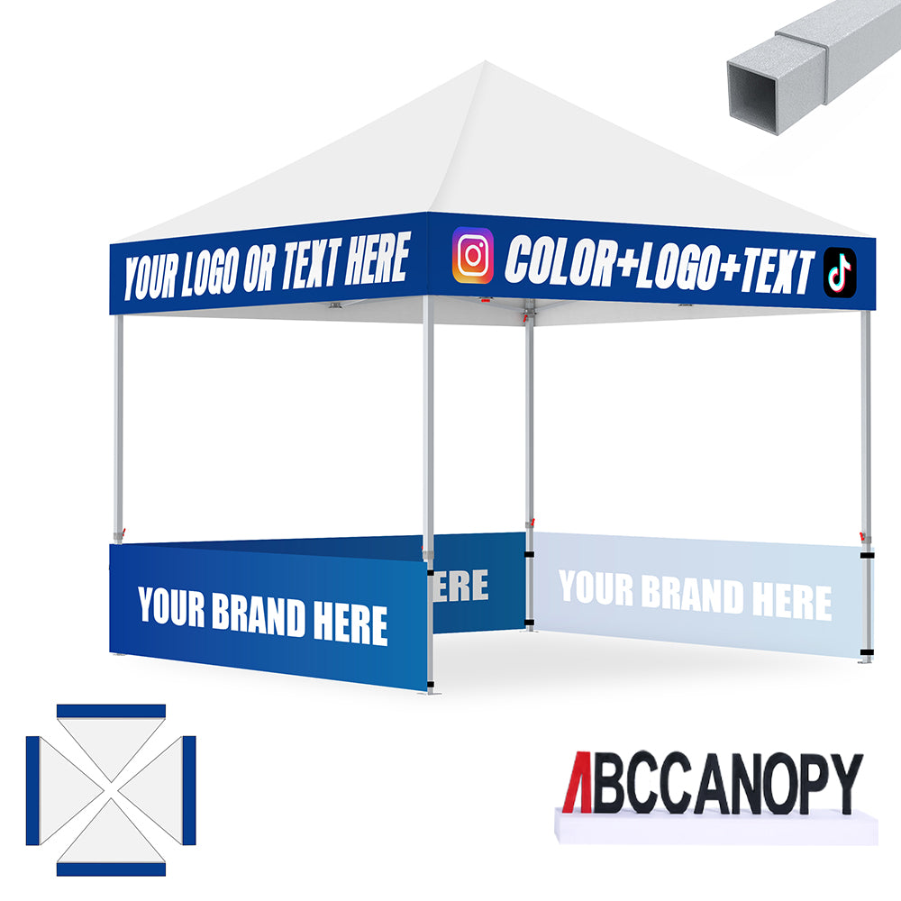 S2 Crux Start™-Core Custom Canopy Tent Square Tube 10x10, 10x15, 10x20