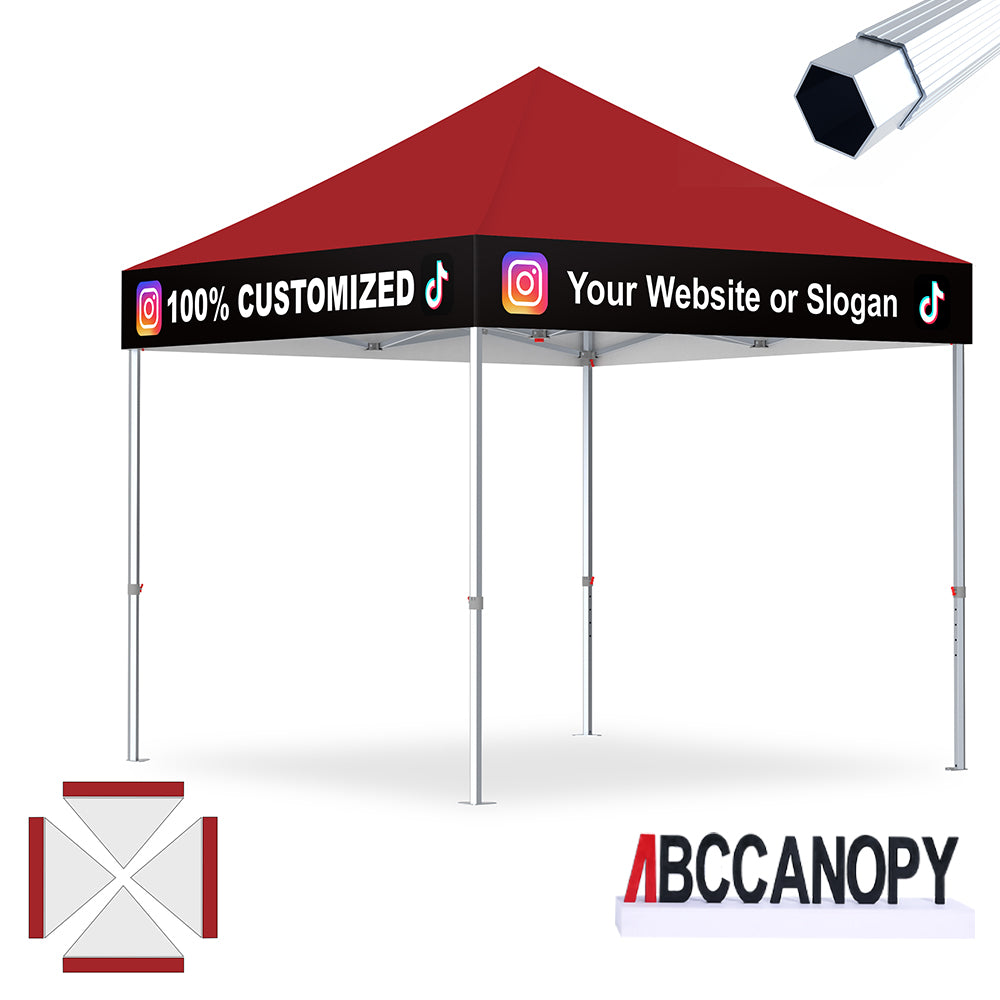 ABCCANOPY Custom Canopy Tent Aluminum Pop Up Shelter (S3, S4) - 10x10