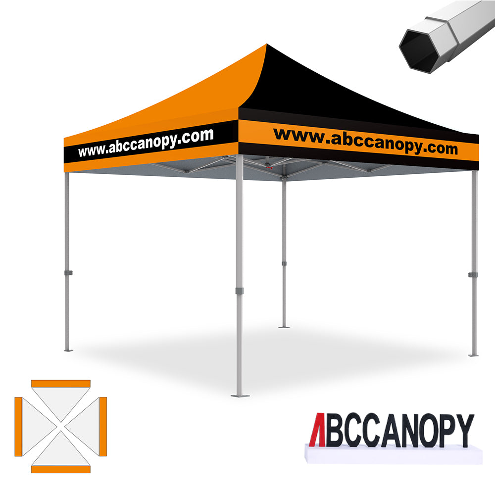 ABCCANOPY Custom Canopy Tent Heavy Duty Pop Up Shelter (S1 Nova Base™-Frame) - 8x8, 10x10, 10x15, 10x20