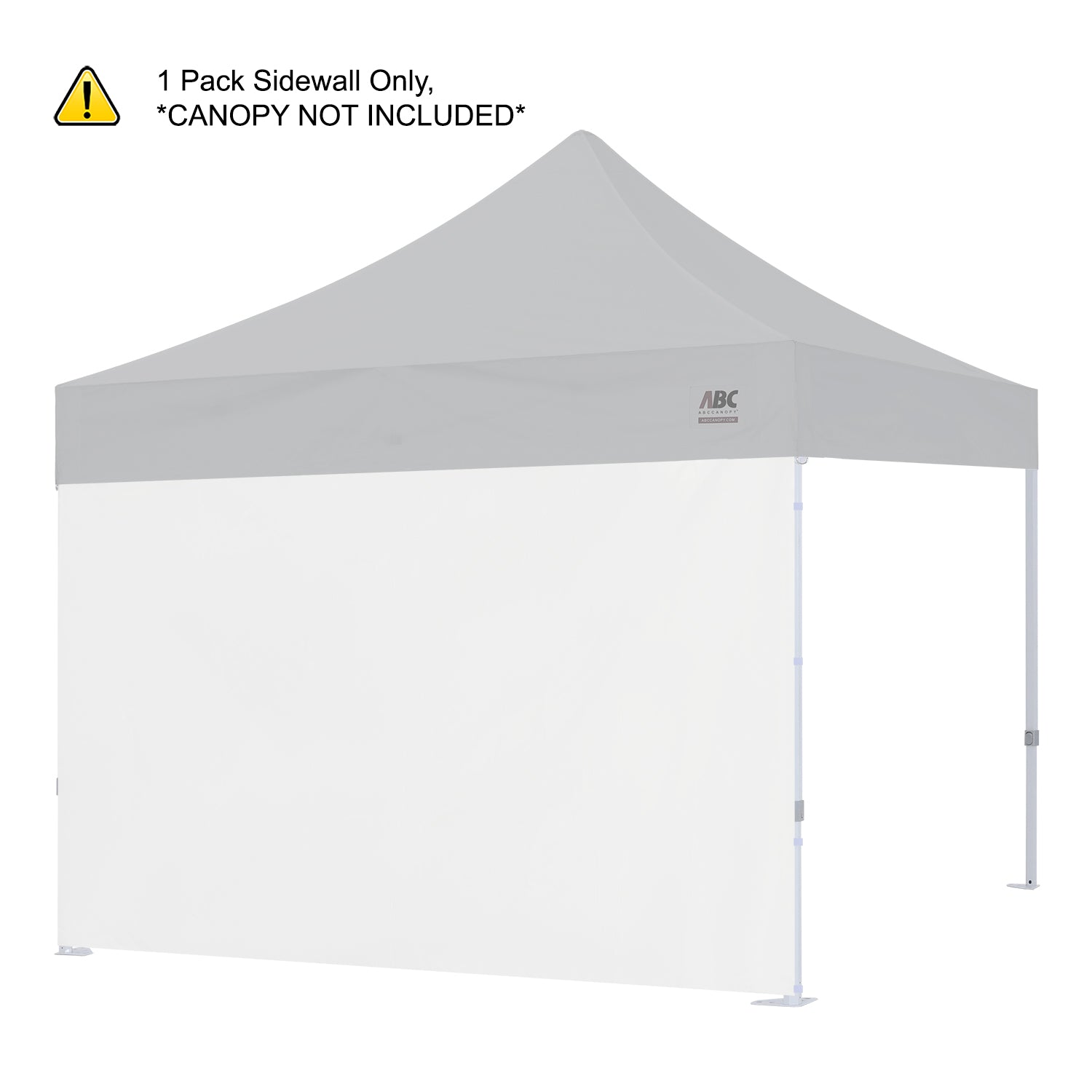 ABCCANOPY Vinyl Sidewall 10x10, 10x15, 10x20 for S1/S2/S3/S4 Series Only (1pc)