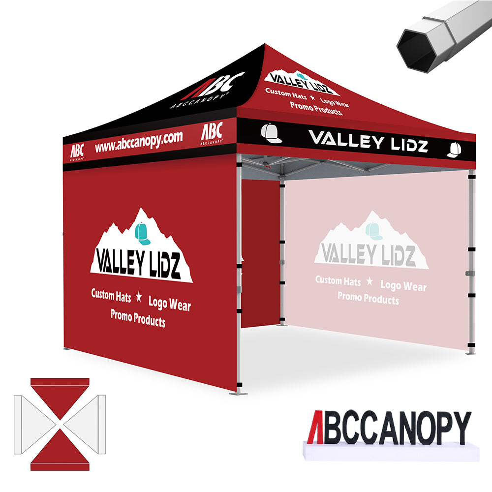 ABCCANOPY Custom Canopy Tent Brand Union (S1 Nova Base™) - 10x10, 10x15, 10x20