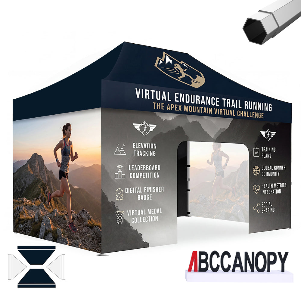 ABCCANOPY Custom Canopy Tent Heavy Duty Pop Up Shelter (S1 Nova Base™-Frame) - 8x8, 10x10, 10x15, 10x20