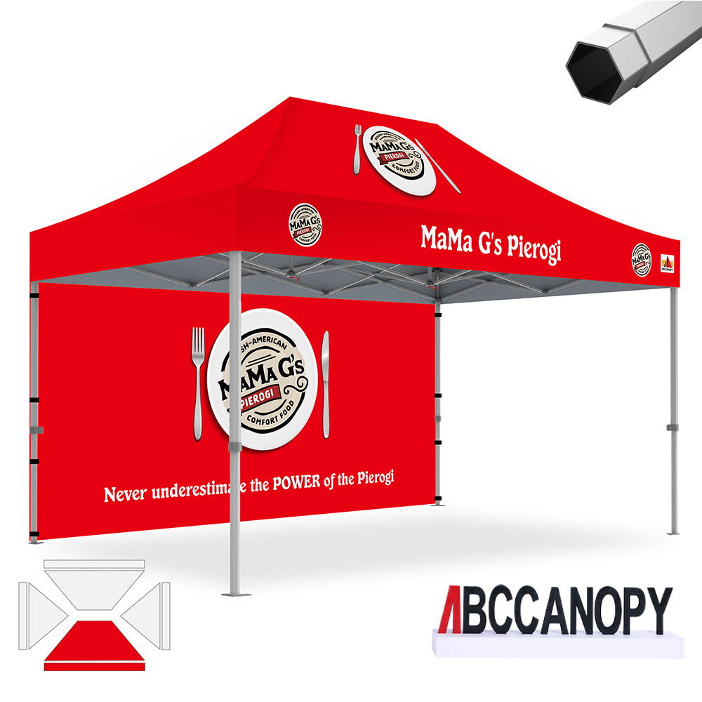 ABCCANOPY Custom Canopy Tent Heavy Duty Pop Up Shelter (S1 Nova Base™-Frame) - 8x8, 10x10, 10x15, 10x20