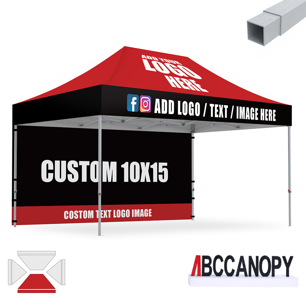 S2 Crux Start™-Core Custom Canopy Tent Square Tube 10x10, 10x15, 10x20
