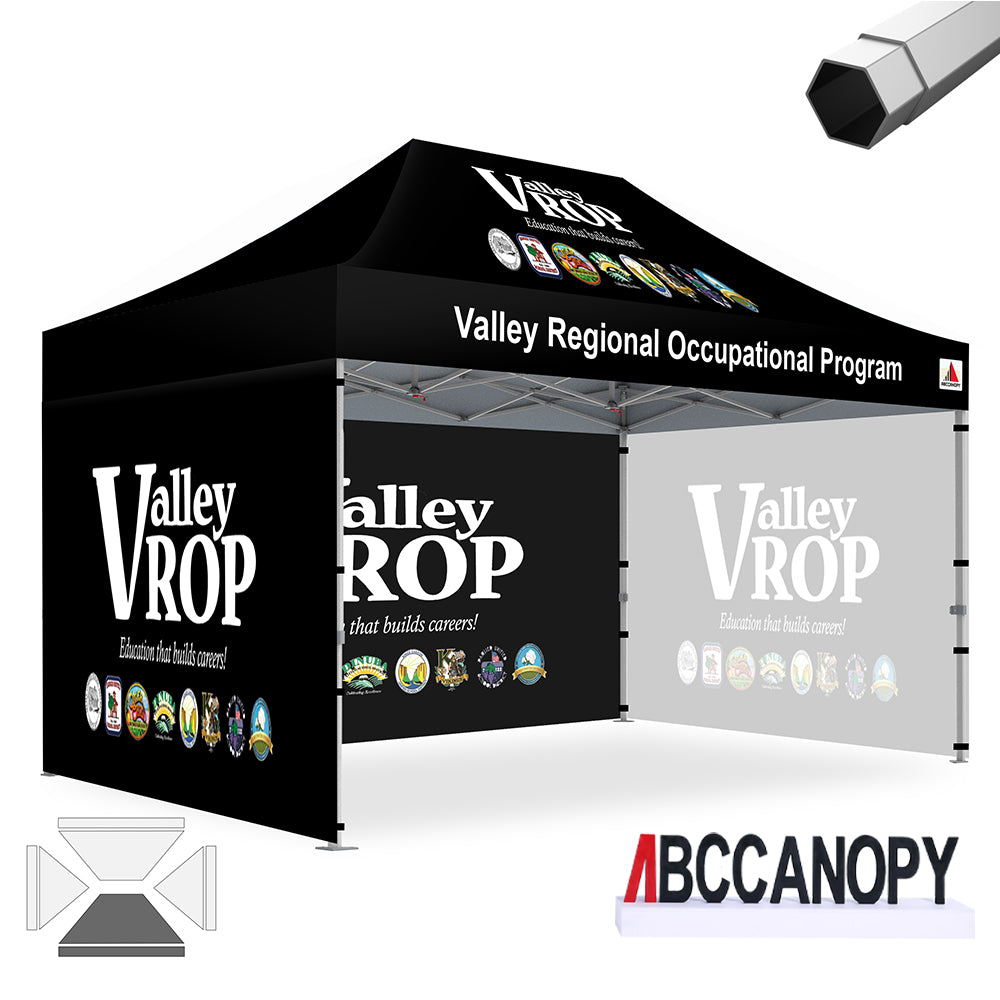 ABCCANOPY Custom Canopy Tent Heavy Duty Pop Up Shelter (S1 Nova Base™-Frame) - 8x8, 10x10, 10x15, 10x20
