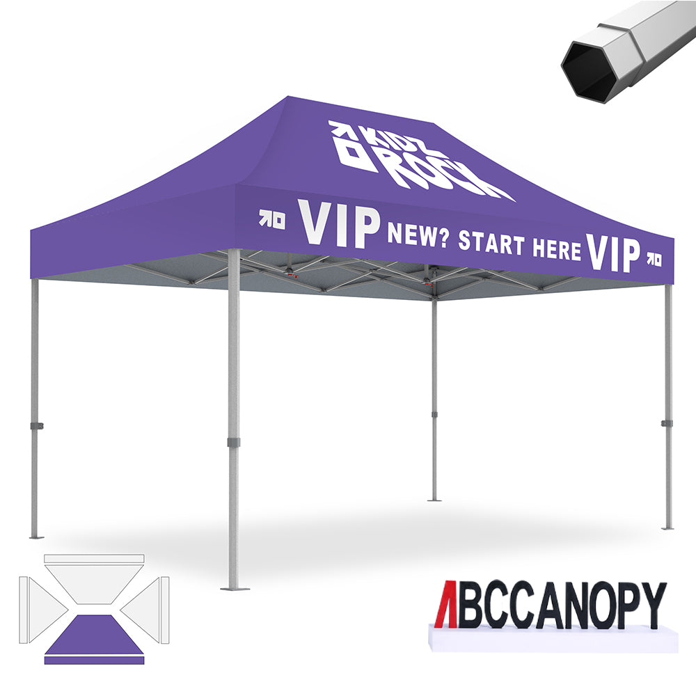 ABCCANOPY Custom Canopy Tent Heavy Duty Pop Up Shelter (S1 Nova Base™-Frame) - 8x8, 10x10, 10x15, 10x20