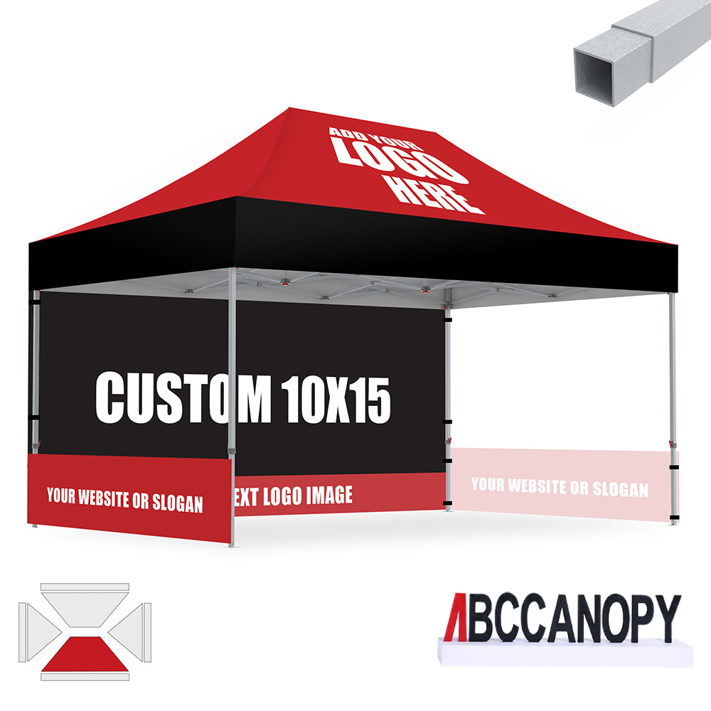 S2 Crux Start™-Core Custom Canopy Tent Square Tube 10x10, 10x15, 10x20