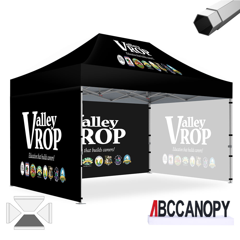 ABCCANOPY Custom Canopy Tent Heavy Duty Pop Up Shelter (S1 Nova Base™-Frame) - 8x8, 10x10, 10x15, 10x20