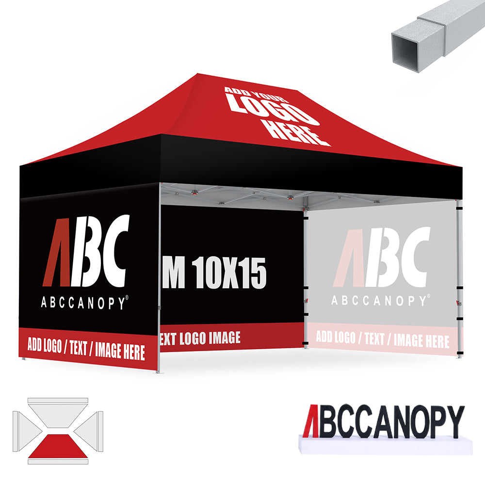 S2 Crux Start™-Core Custom Canopy Tent Square Tube 10x10, 10x15, 10x20