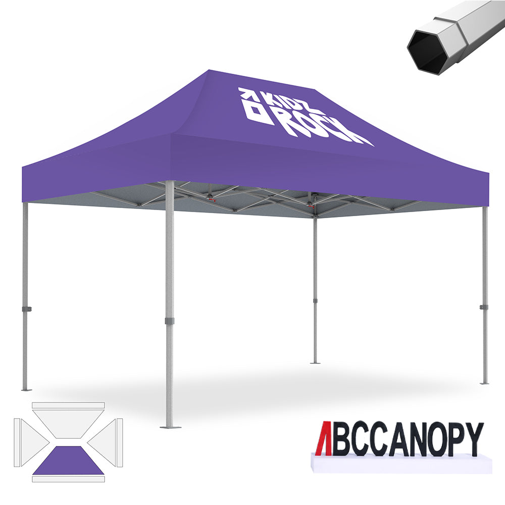 ABCCANOPY Custom Canopy Tent Heavy Duty Pop Up Shelter (S1 Nova Base™-Frame) - 8x8, 10x10, 10x15, 10x20