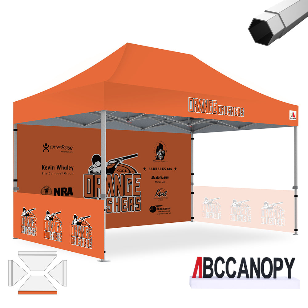 ABCCANOPY Custom Canopy Tent with Sidewalls - 10x15