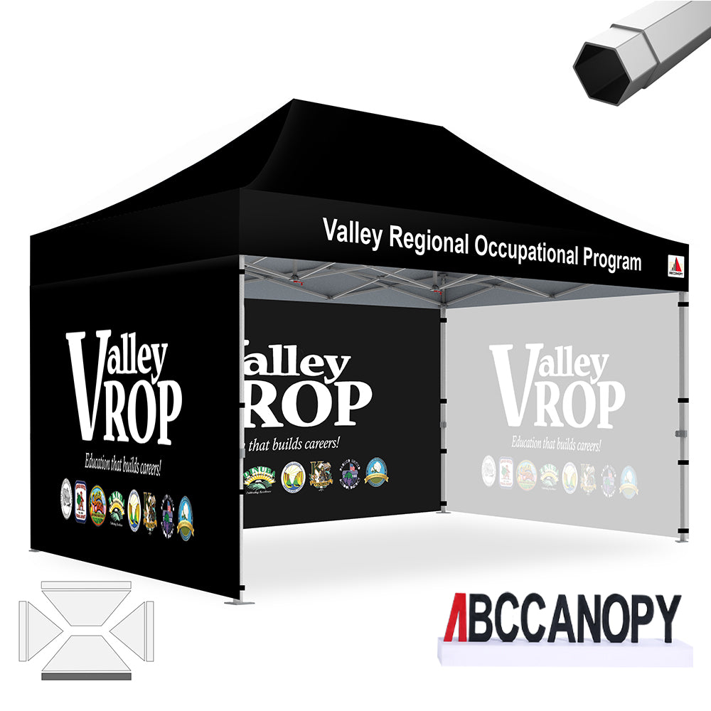 ABCCANOPY Custom Canopy Tent Heavy Duty Pop Up Shelter (S1 Nova Base™-Frame) - 8x8, 10x10, 10x15, 10x20