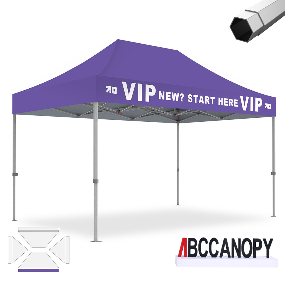 ABCCANOPY Custom Canopy Tent Heavy Duty Pop Up Shelter (S1 Nova Base™-Frame) - 8x8, 10x10, 10x15, 10x20