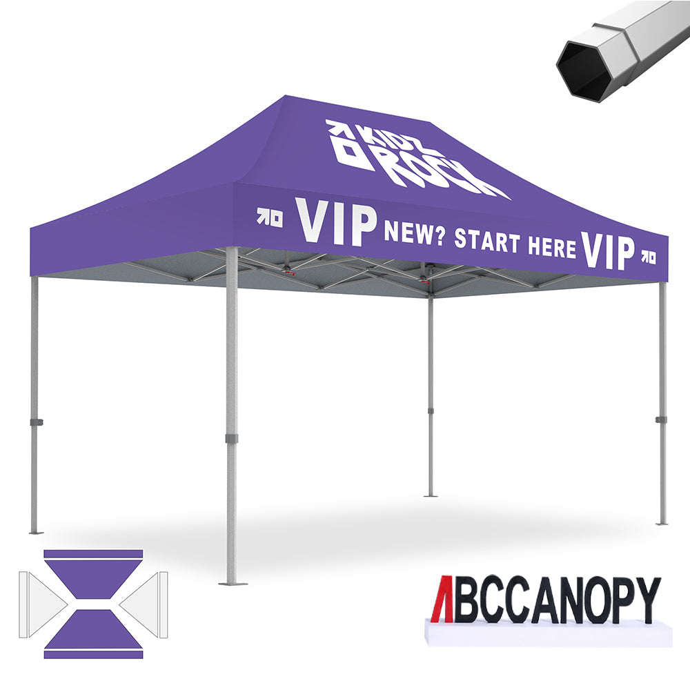 ABCCANOPY Custom Canopy Tent Heavy Duty Pop Up Shelter (S1 Nova Base™-Frame) - 8x8, 10x10, 10x15, 10x20