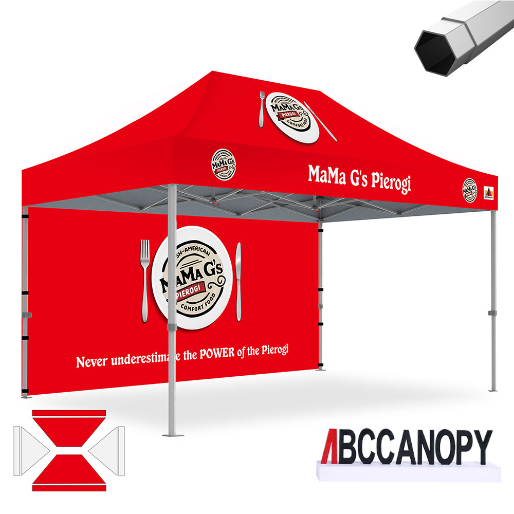 ABCCANOPY Custom Canopy Tent Heavy Duty Pop Up Shelter (S1 Nova Base™-Frame) - 8x8, 10x10, 10x15, 10x20