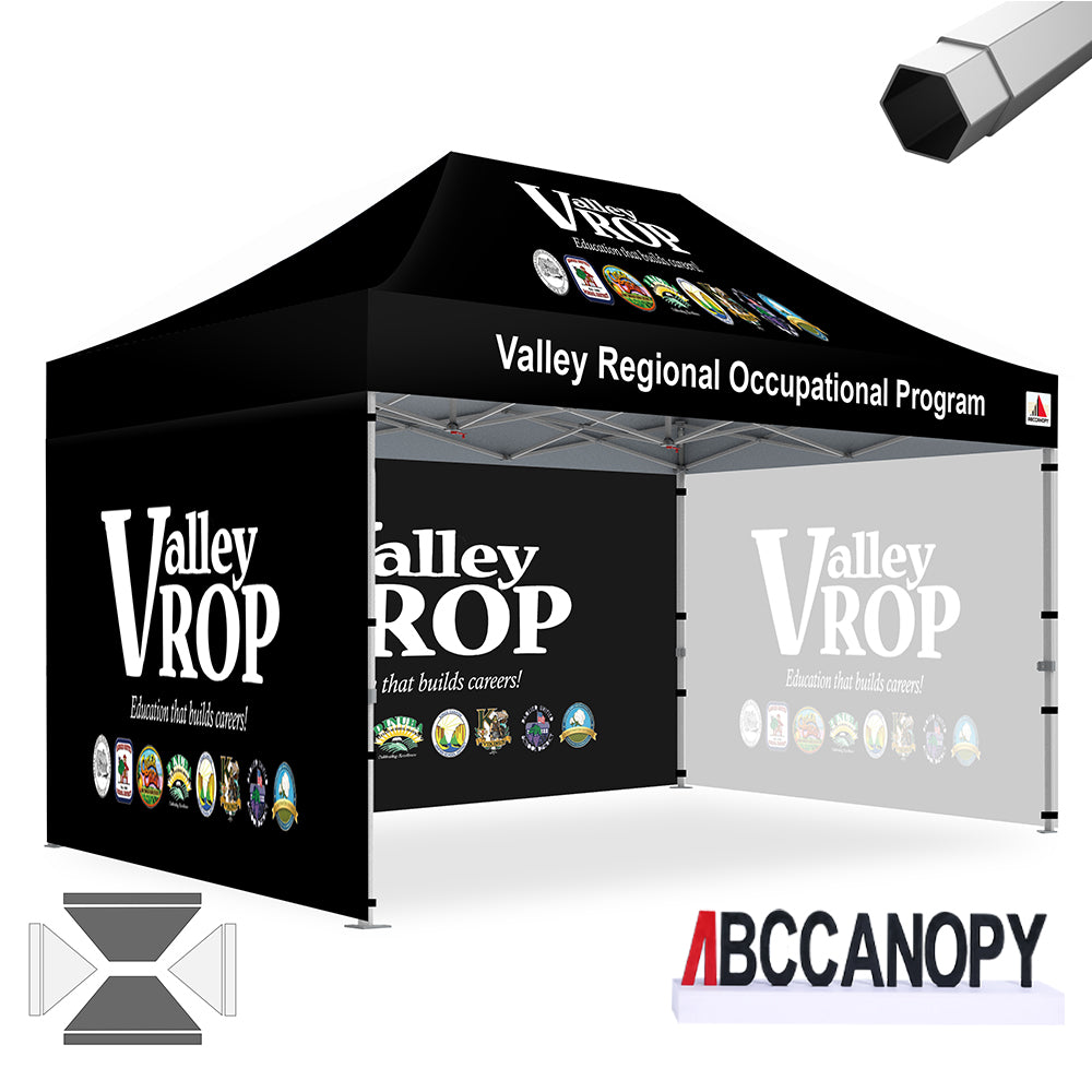 ABCCANOPY Custom Canopy Tent Heavy Duty Pop Up Shelter (S1 Nova Base™-Frame) - 8x8, 10x10, 10x15, 10x20