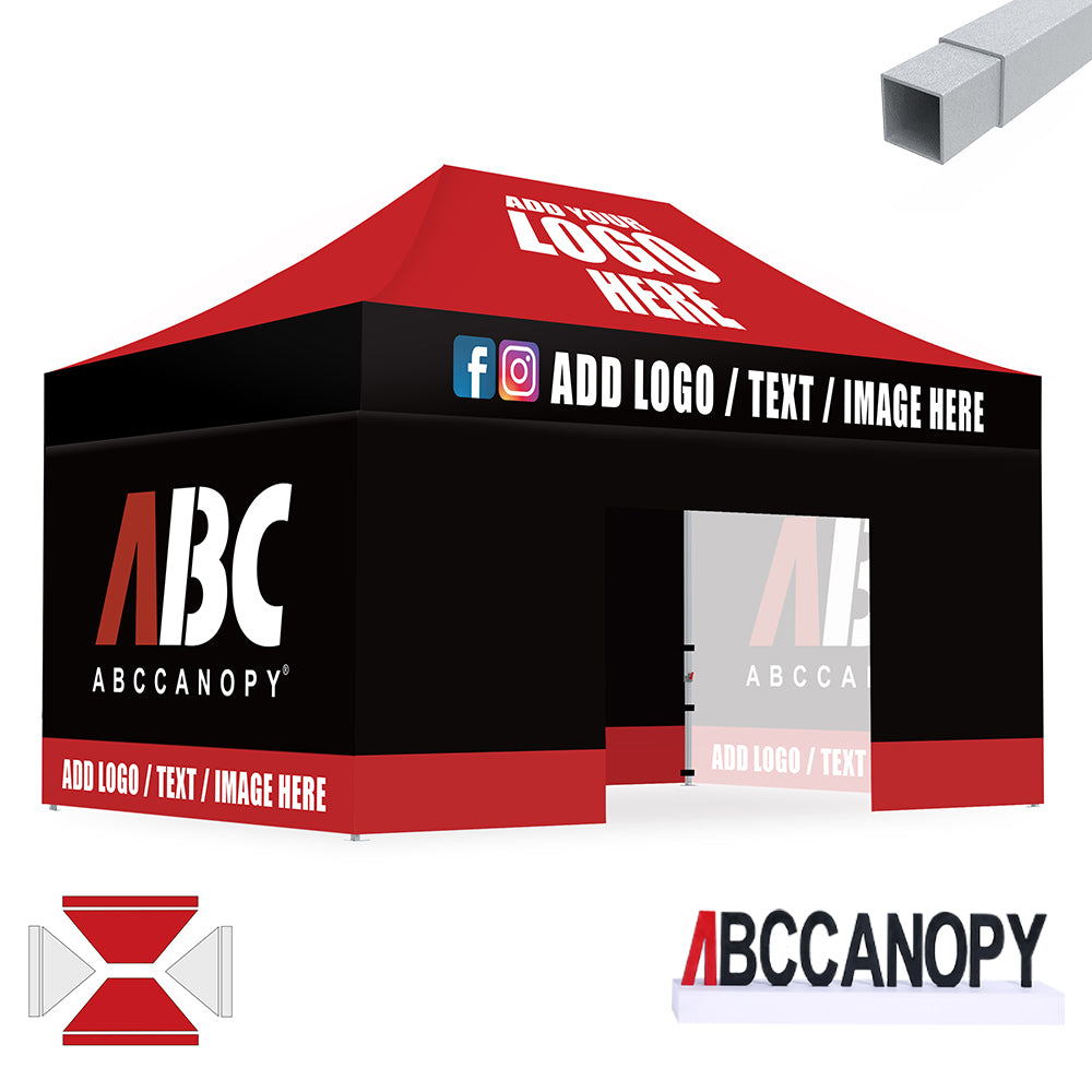 S2 Crux Start™-Core Custom Canopy Tent Square Tube 10x10, 10x15, 10x20