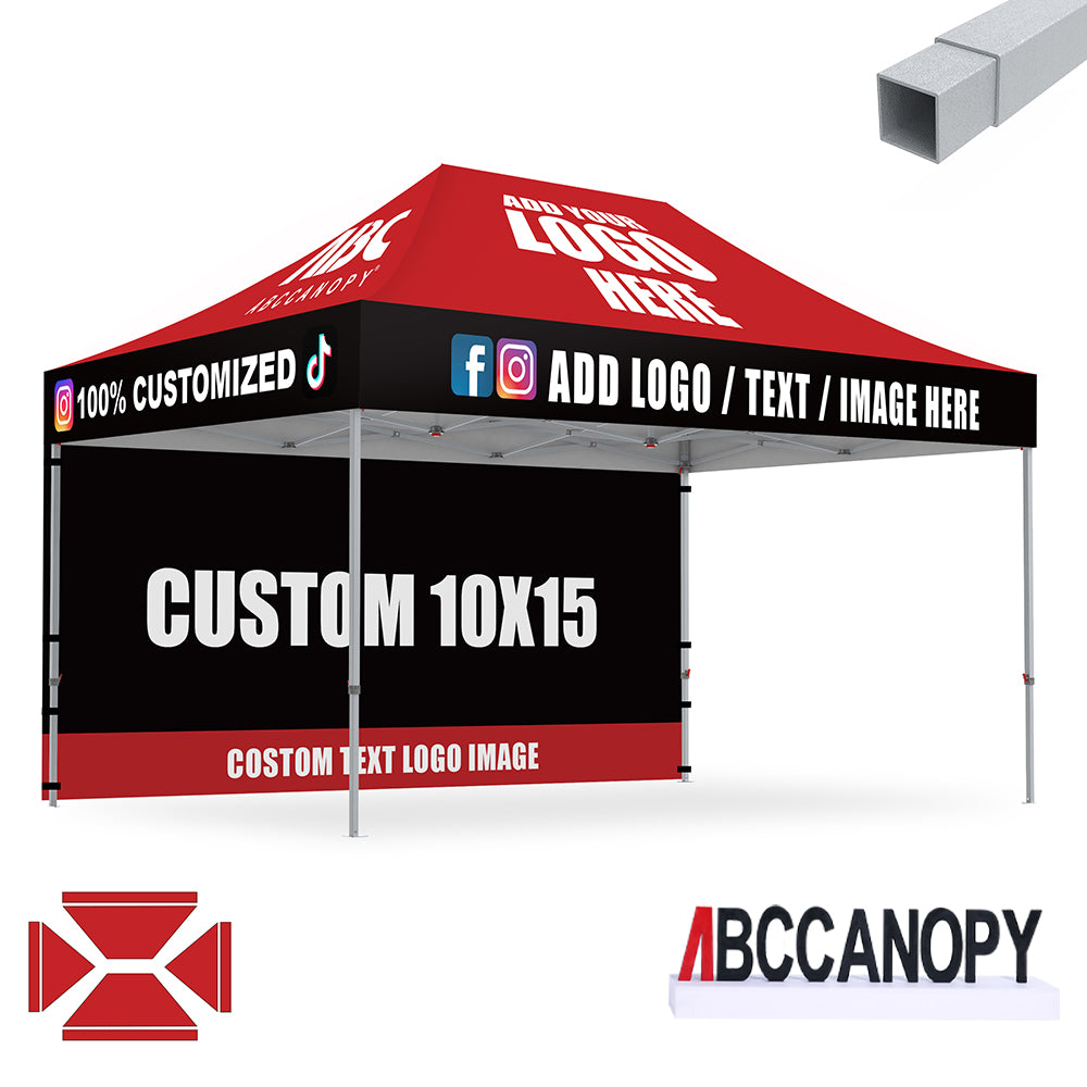 S2 Crux Start™-Core Custom Canopy Tent Square Tube 10x10, 10x15, 10x20