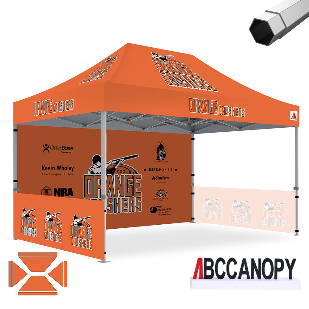 ABCCANOPY Custom Canopy Tent Heavy Duty Pop Up Shelter (S1 Nova Base™-Frame) - 8x8, 10x10, 10x15, 10x20
