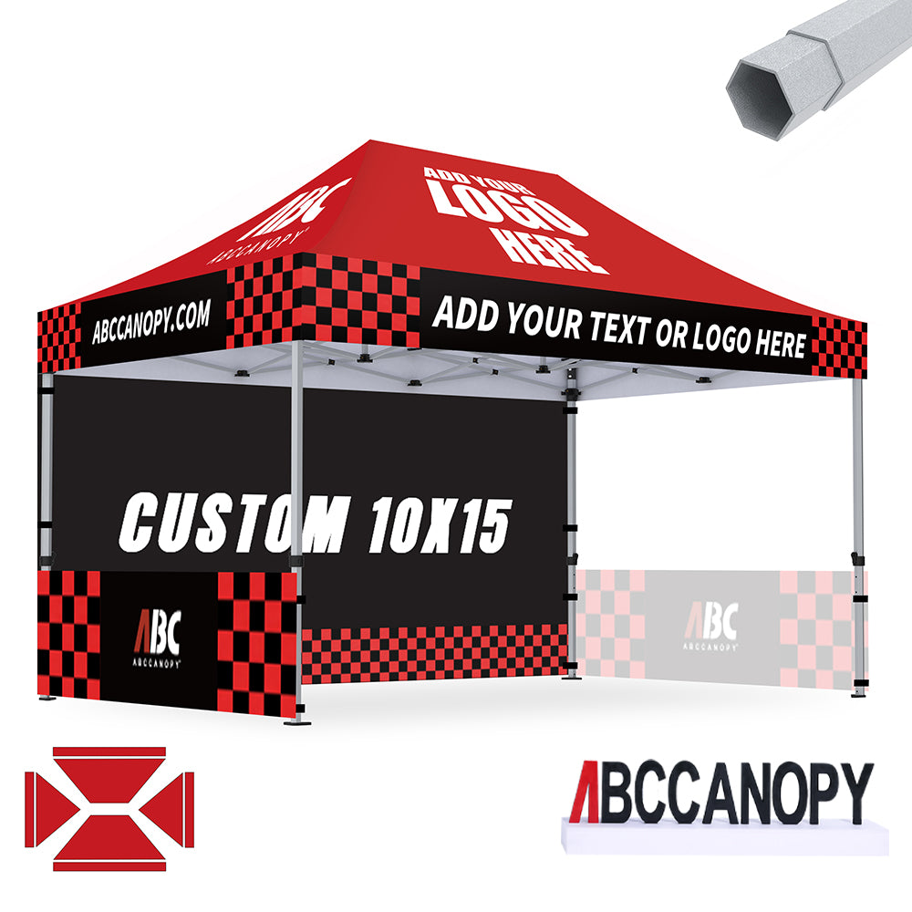 S3 BenchMark Brio™ Shield Custom Aluminum Canopy 10x10, 10x15, 10x20