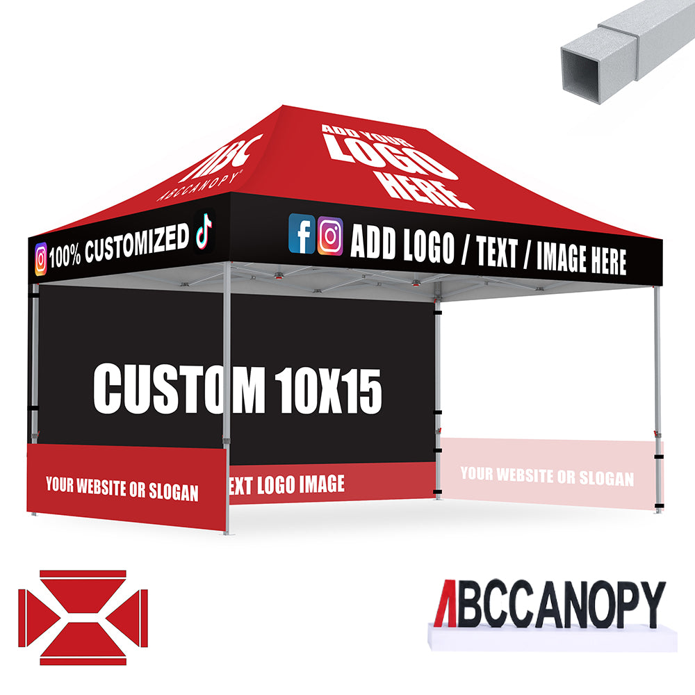 S2 Crux Start™-Core Custom Canopy Tent Square Tube 10x10, 10x15, 10x20