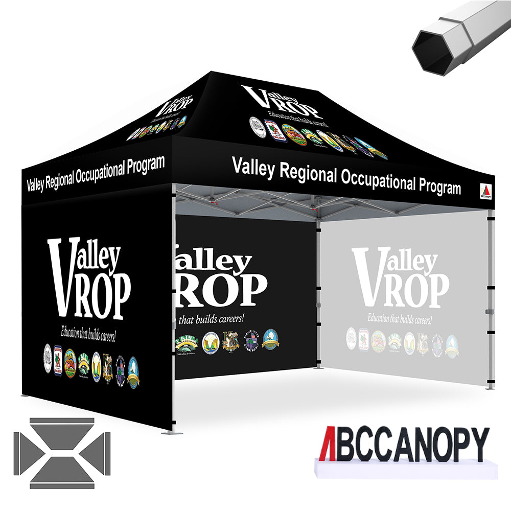 ABCCANOPY Custom Canopy Tent Heavy Duty Pop Up Shelter (S1 Nova Base™-Frame) - 8x8, 10x10, 10x15, 10x20
