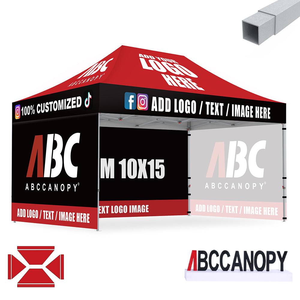 S2 Crux Start™-Core Custom Canopy Tent Square Tube 10x10, 10x15, 10x20
