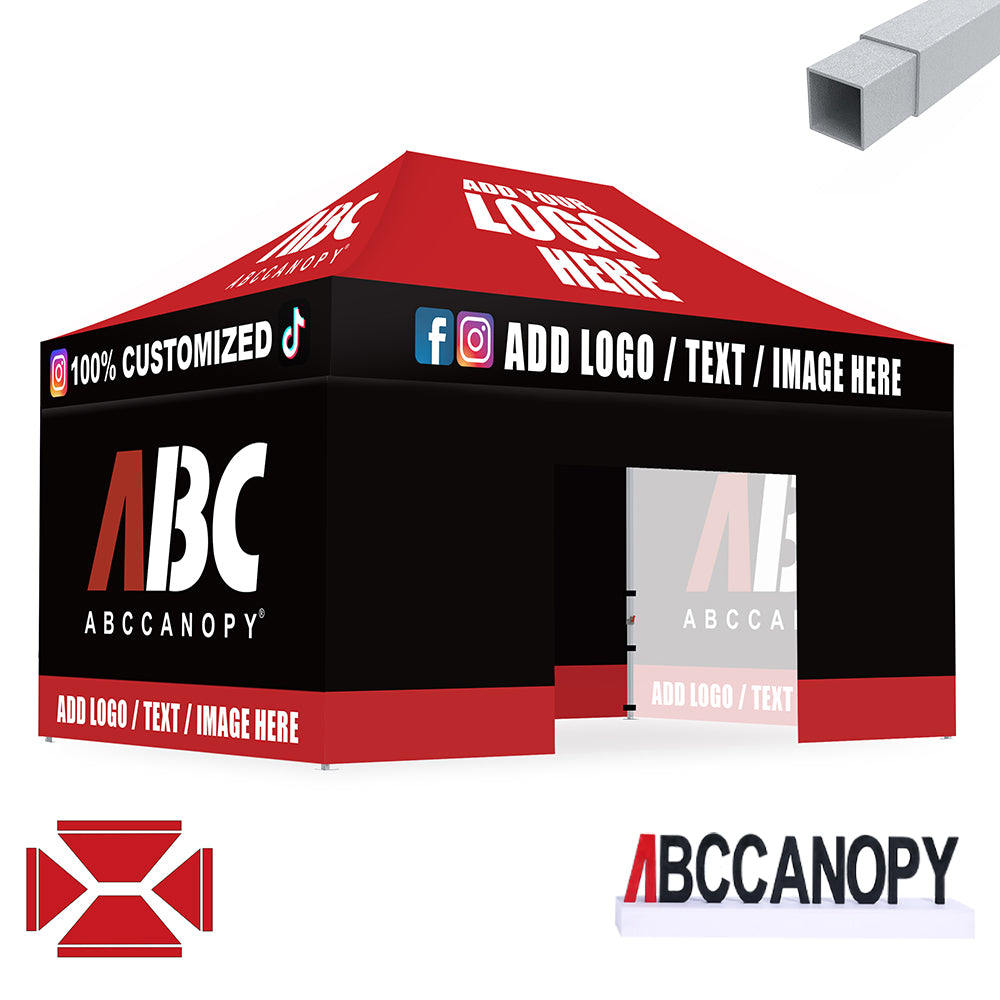S2 Crux Start™-Core Custom Canopy Tent Square Tube 10x10, 10x15, 10x20