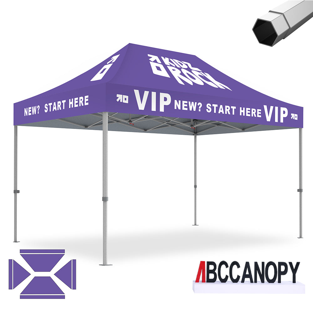 ABCCANOPY Custom Canopy Tent Heavy Duty Pop Up Shelter (S1 Nova Base™-Frame) - 8x8, 10x10, 10x15, 10x20