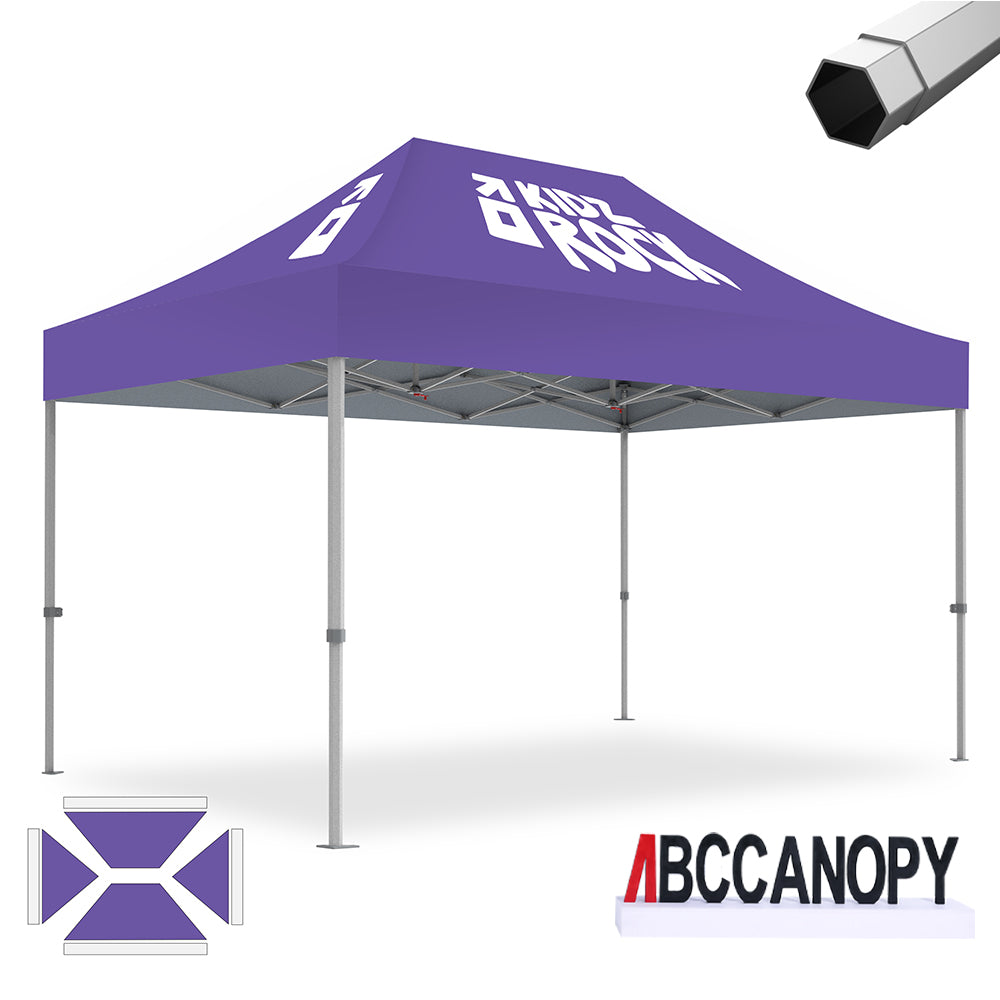 ABCCANOPY Custom Canopy Tent Heavy Duty Pop Up Shelter (S1 Nova Base™-Frame) - 8x8, 10x10, 10x15, 10x20