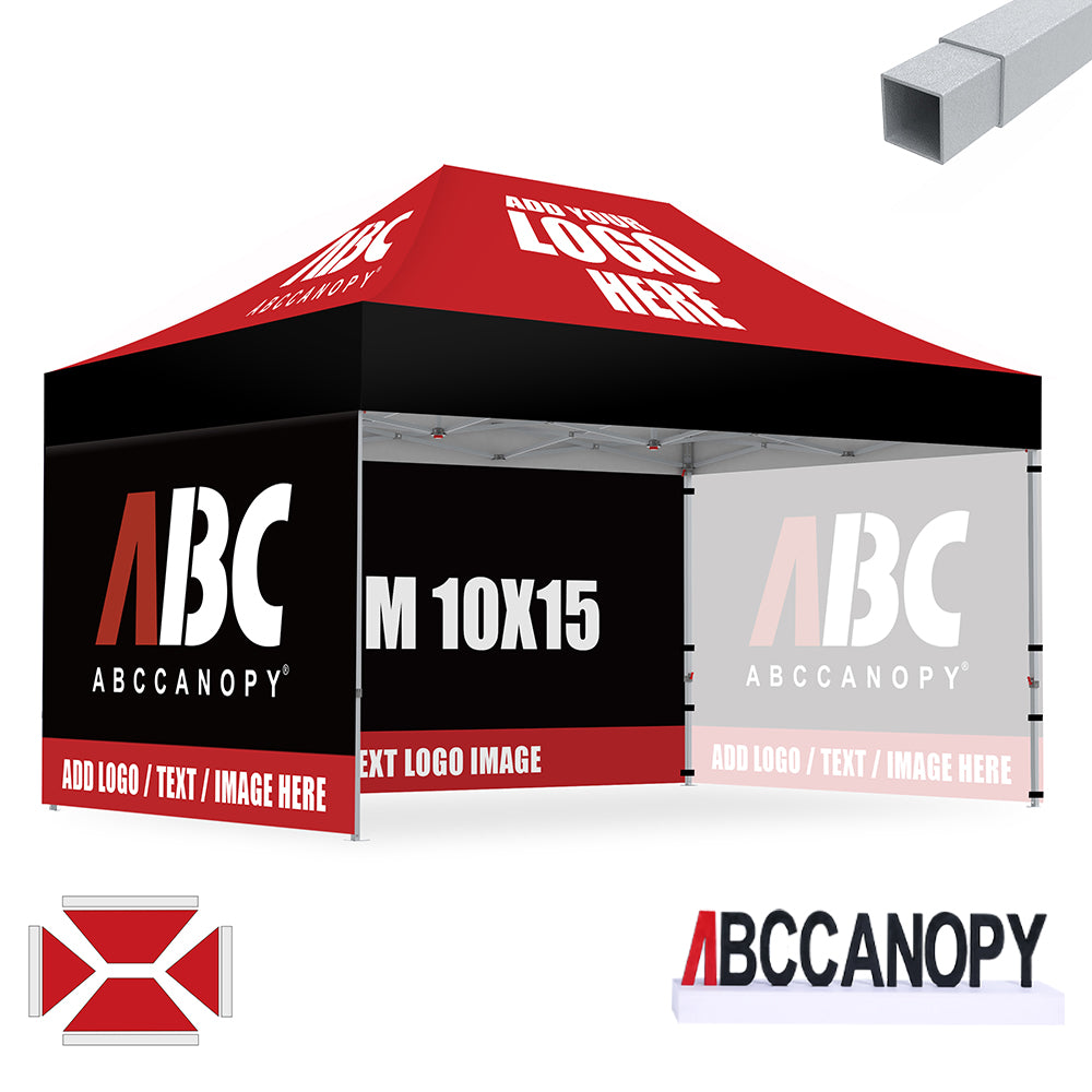 S2 Crux Start™-Core Custom Canopy Tent Square Tube 10x10, 10x15, 10x20