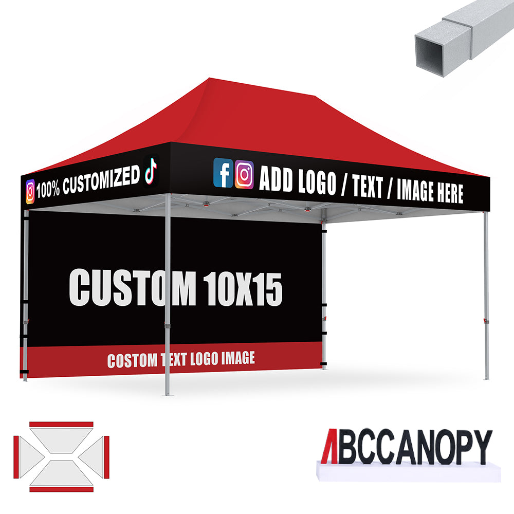 S2 Crux Start™-Core Custom Canopy Tent Square Tube 10x10, 10x15, 10x20