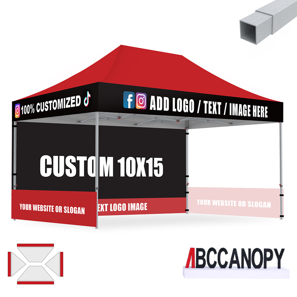 S2 Crux Start™-Core Custom Canopy Tent Square Tube 10x10, 10x15, 10x20