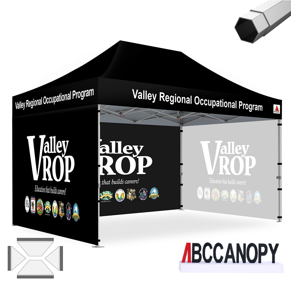 ABCCANOPY Custom Canopy Tent Heavy Duty Pop Up Shelter (S1 Nova Base™-Frame) - 8x8, 10x10, 10x15, 10x20