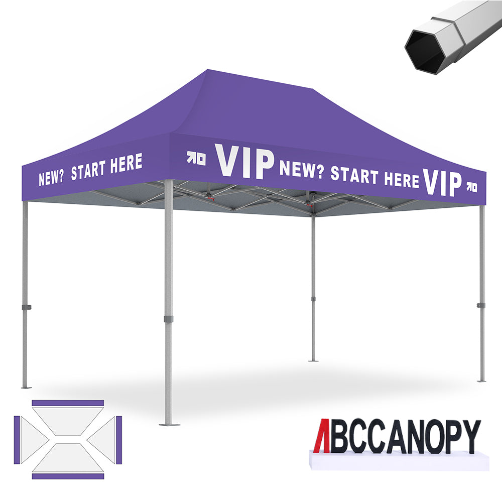 ABCCANOPY Custom Canopy Tent Heavy Duty Pop Up Shelter (S1 Nova Base™-Frame) - 8x8, 10x10, 10x15, 10x20
