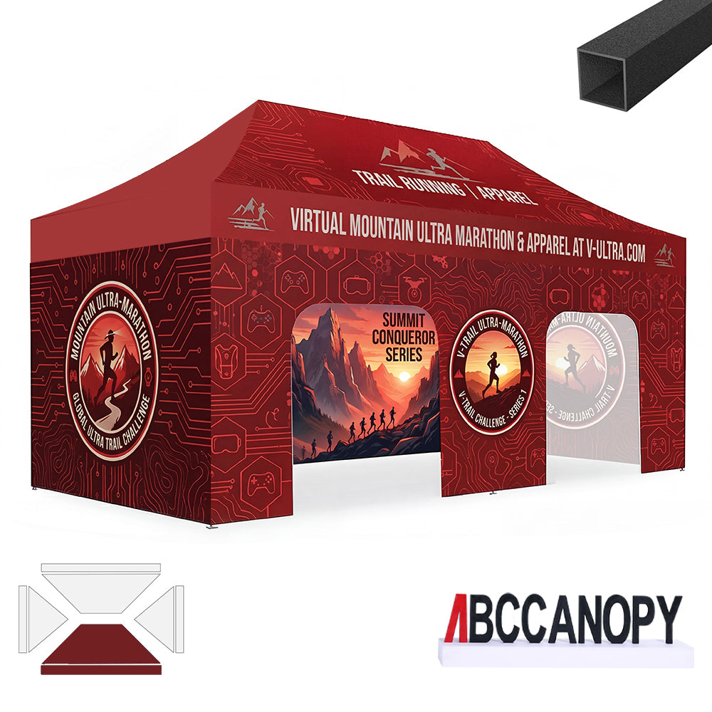 ABCCANOPY Custom Canopy Tent Pop Up Shelter (S1 Nova Base™-Lite) - 10x10, 10x15, 10x20