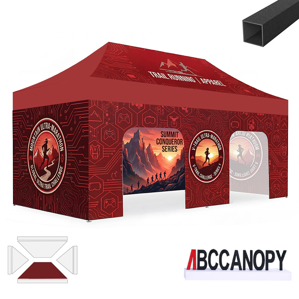 ABCCANOPY Custom Canopy Tent Pop Up Shelter (S1 Nova Base™-Lite) - 10x10, 10x15, 10x20